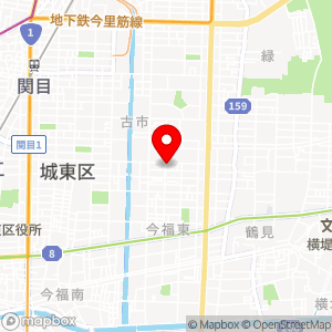 三井のリパーク 城東古市1丁目の地図