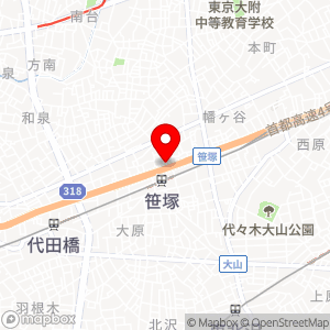 タイムズ 笹塚駅前の地図