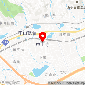 パントリー ラッキー中山寺店の地図