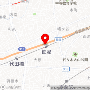 ライフ 笹塚店の地図