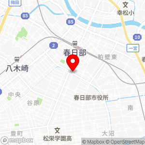 タイムズ 春日部郵便局駐車場の地図
