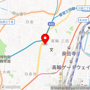 ピエロ 高輪店の地図