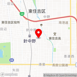 ローソン 針中野の地図