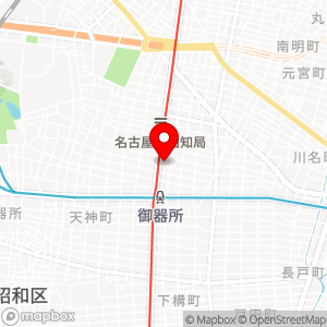 ローソン100 御器所の地図
