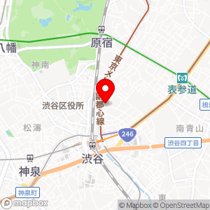 東急ライファ 渋谷キャスト駐車場の地図