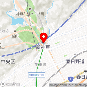 タイムズ JR新神戸駅前自動車整理場（第1）の地図