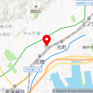 タイムズ 神戸市立花隈駐車場の地図