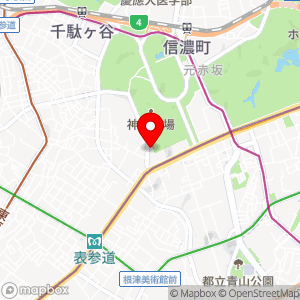 ファミリーマート 神宮スタジアム通り店の地図