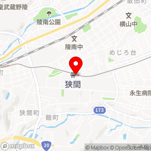 京王コインパーク 狭間駅前の地図
