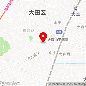 ファミリーマート 大田中央四丁目店の地図