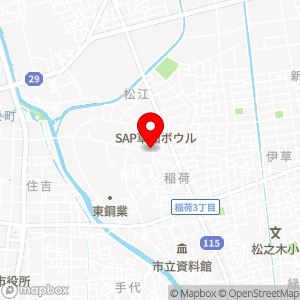 セブン-イレブン 草加稲荷2丁目店の地図