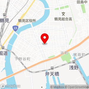 ローソンストア100 鶴見仲通店の地図