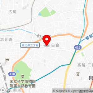 ナビパーク 白金第4の地図