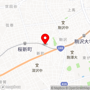 ファミリーマート 世田谷新町店の地図