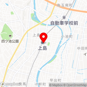 遠鉄上島駅　東パーキングの地図