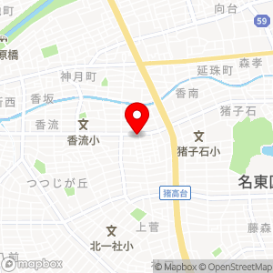 ウォッシュ＆シャイン 猪子石店の地図