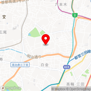 三井のリパーク 南麻布3丁目第3の地図