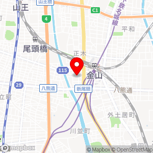 名鉄協商パーキング 金山西第6の地図