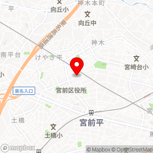 東急ライファ 東急宮前平ショッピングパーク駐車場の地図