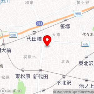 Ｊ・ＦＬＡＧ下北沢駐車場の地図