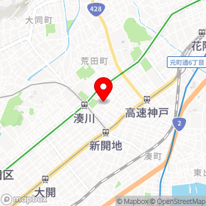ファミリーマート 湊川公園南店の地図