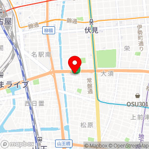 中区大須ガレージの地図