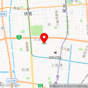 タイムズ 名古屋市営大須の地図