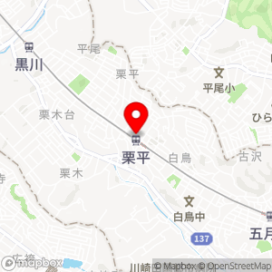 セブン-イレブン 小田急マルシェ栗平店の地図