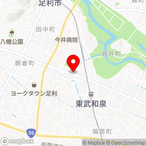 ローソン 足利朝倉町店の地図