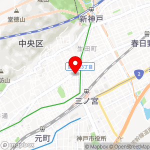 カプセルホテル神戸三宮の地図