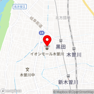 イオン 木曽川店の地図