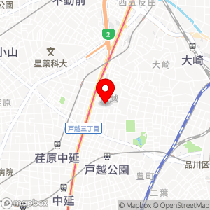タイムパーキング 戸越第3の地図
