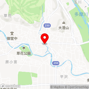 ファミリーマート あきる野草花店の地図
