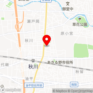 オザム 秋川店の地図