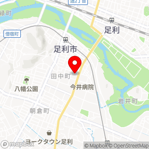 エコス たいらや足利店の地図
