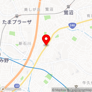 PEN 横浜市青葉区新石川4丁目の地図