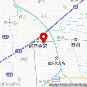 西金沢駅前駐車場の地図