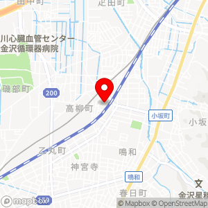 A・ウォッシュ プラス東金沢駅前店の地図