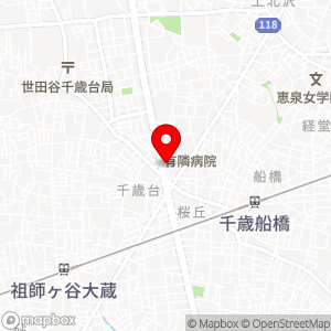 コインパーク クレイシア世田谷船橋の地図