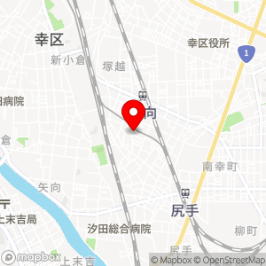 矢向温泉 冨士の湯の地図