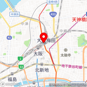 ローソン S OSL梅田駅上りホーム店の地図