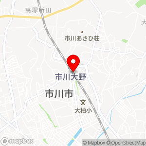 ローソンストア100 市川大野駅前店の地図