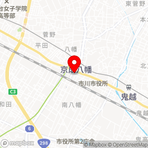ローソン 市川八幡二丁目店の地図