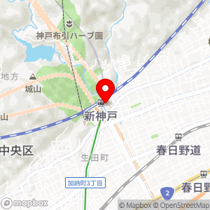 タイムズ JR新神戸駅前自動車整理場（第2）の地図