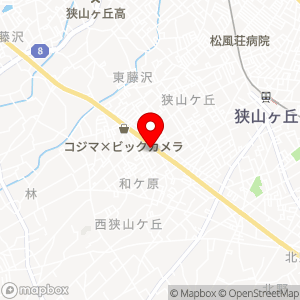 ファミリーマート バイパス所沢和ケ原店の地図