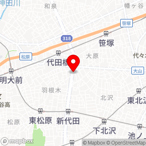 タイムズ 羽根木交差点の地図