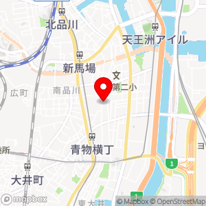 ローソンストア100 青物横丁店の地図