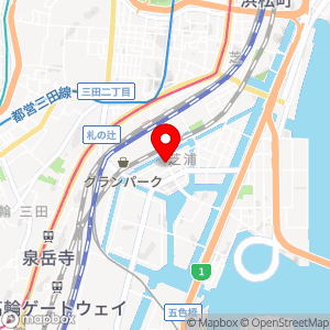 ローソン 田町駅東口店の地図