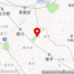 タマパーク 栗木台駐車場の地図