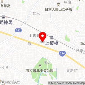 ローソンストア100 上板橋二丁目店の地図